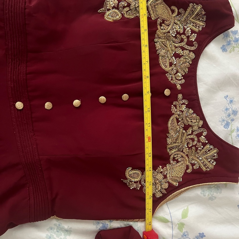 Coffee Color Gown Indian Gem